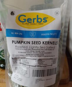 GERBS Lightly Sea Salted Pumpkin Seed Kernels 2 LB. Resealable Bag, Top 14 Allergy Free Foods, Protein & Magnesium Packed Superfood Snack, Non GMO, No Preservatives, Gluten & Peanut Free, Vegan, Keto, Shelled Pepitas grown in Canada Light sea salt 27 71PuHbNbWYL