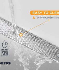 Deiss PRO Citrus Zester & Cheese Grater - Parmesan Cheese Lemon, Ginger, Garlic, Nutmeg, Chocolate, Vegetables, Fruits - Razor-Sharp Stainless Steel Blade, Wide, Dishwasher Safe (ORANGE) Orange 29 71PuNiHvFAL