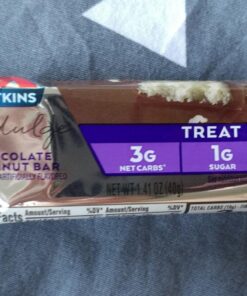 Atkins Endulge Chocolate Coconut Bar, Dessert Favorite, High in Fiber, 1g Sugar, 10 Count 10 Count (Pack of 1) 29 71PujbpHAAL
