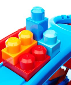  MEGA BLOKS Toy Building Set Toddler Blocks, Block Scooping Wagon Learning Toy with Storage - Blue 19 71PvHN5h2jL