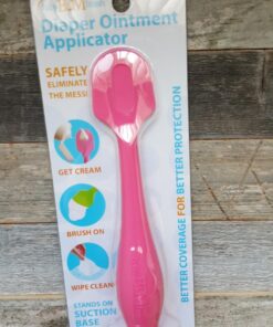 Bumco Baby Diaper Rash Cream Applicator - Baby Bum Brush Diaper Cream Spatula for Butt Paste Diaper Cream - Newborn Baby Essentials, Perfect for Baby Registry, Baby Shower Gifts - Pink 37 71Pvs614QIL