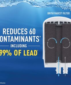 Brita Tap Water Filter, Water Filtration System Replacement Filters For Faucets, Reduces Lead, BPA Free – White, 1 Count 11 71Pw3W6mNnL