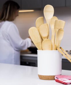 Joyce Chen Burnished Bamboo Wok Utensils, 3-Piece Stir Fry Set 3 inch 3 piece 10 71PwlwPSWL