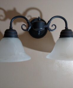 Design House 514471 Millbridge 2 Light Wall Light, Oil Rubbed Bronze Oil-Rubbed Bronze 2-Light Flush Mount Ceiling Light 64 71Px0mCuZyL