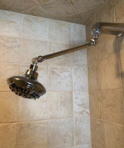 6 Function Adjustable Luxury Shower Head - High Pressure Boosting, Wall Mount, Bathroom Showerhead For Low Flow Showers, 2.5 GPM - Chrome 29 71PxWqkNu1L