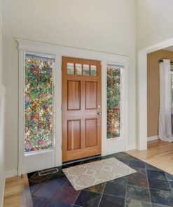 d-c-fix Window Privacy Film Tulia Stained Glass Self-Adhesive Two Way Day and Night Decorative Vinyl Covering for Home Door Bathroom Decal Sticker 17.7" x 78.7" 26 71PypdTffbS