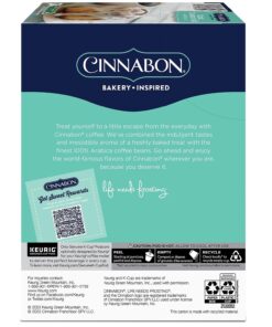 Cinnabon Classic Cinnamon Roll, Single-Serve Keurig K-Cup Pods, Flavored Coffee, 24 Count 24 Count (Pack of 1) 18 71PyvTFb4L