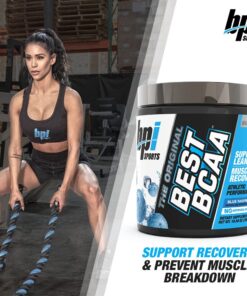 BPI Sports BEST BCAA - BCAA Powder Post Workout Sports Drink with Branched Chain Amino Acids for Hydration & Recovery, for Men & Women - Blue Raspberry - 30 Servings 10.58 Ounce (Pack of 1) 12 71Q JnM31jL