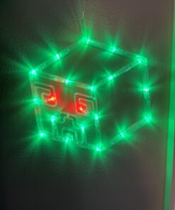 Bupelo Pixel Game Themed Decorations, 3 Pack Creeper & TNT Window Lights with Suction Cup Battery Operated, Miner Crafting Birthday Gift Decorations Lights, Kid's Bedroom Ornament Gaming Room Decor 46 71Q emwUSBL