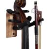 Vizcaya Hardwood Home & Studio Wall Mount Violin Hanger with Bow Holder(VLH30) VLH30