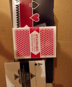 Brybelly 12 Decks of Playing Cards|Poker Wide Size (6 Red/6 Blue)|Plastic Coated Cards for Poker, Blackjack| Regular Index one 29 71Q oWpoZBL