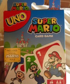 Mattel Games UNO Super Mario Card Game Animated Character Themed Collector Deck 112 Cards with Character Images, Gift for Kids Ages 7 Years Old & Up Small 30 71Q uhICdjL