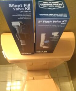 Kohler Genuine Part Gp1138930 Silent Fill Toilet Fill Valve Kit, 12.5" L x 3.5" W x 3" H inches 24 71Q yydSdsL