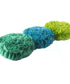 Smart-Fab 3UBR030897 Disposable Ruffled Classroom Bulletin Board Border Fabric Strips - 3 Pack - Use for Arts, Crafts & Decorations, 8 Forest Colors Forest (Turquoise, Grass Green, Apple Green)