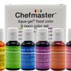 Chefmaster - Neon Liqua-Gel Food Coloring - Fade Resistant Food Coloring - 6 Pack of 20ml Bottles - Stunning, Vivid Colors with Lightweight and Easy-To-Blend Formula - Made in the USA 3 71Q1ISoiaCL