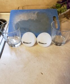 Silicone Ice Molds Set of 2 - Circle Ice Cube Molds for Large Round Ice Balls - Ideal Sphere Shaped Big Ice Balls for Whiskey, Bourbon, Scotch, and Other Drinks - Includes Extra Cocktail Recipes 26 71Q1elqENpL