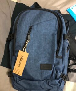 Mancro Laptop Backpack, 15.6 inch Business Backpack Water Resistant Laptops Backpack for Men Women Travel Backpack with USB Charging Port(Blue, 15.6 inch) Blue 73 71Q27iXex5L