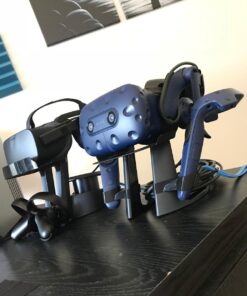 AMVR VR Stand,VR Headset Display Holder for HTC Vive Headset or HTC Vive Pro Headset and Controllers Black 51 71Q2f7ogirL
