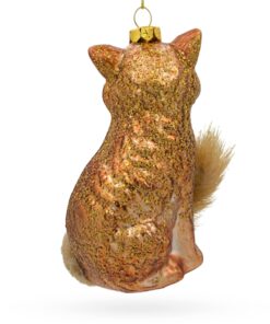 Majestic Wild Fox - Blown Glass Christmas Ornament 12 71Q38R5EKqL