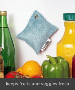 Alternative view of Moso Natural Fridge and Freezer Deodorizer. A Scent Free Odor Absorber. Air Purifying Bag to Eliminate Odors in Your Refrigerator. Two Year Lifespan! 1-Pack