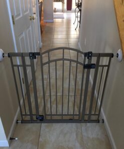 Wall Saver Baby Gate Wall Protector Protects Walls from Child Gate Damage - Makes Safety Gates More Secure - for Walk Thru Pressure Mounted Gates - Childproofing, Pet Proofing - 2 Full Size 37 71Q3gmiyRiL