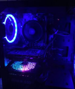 SkyTech Blaze II Gaming Computer PC Desktop – Ryzen 5 2600 6-Core 3.4 GHz, NVIDIA GeForce GTX 1660 6G, 500G SSD, 8GB DDR4, RGB, AC WiFi, Windows 10 Home 64-bit 2600 | GTX 1660 40 71Q3tYuzL1L