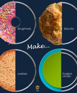 Ultra Cuisine 11 Piece Small Circle Cookie Cutter Set, Graduated Round Cookie Mold Cutter for Donuts & Scones, Heavy-Duty, Stainless-Steel w/3 Pastry Ring Cookie Cutters for Baking 23 71Q4EJTxUiL