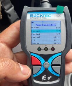 BLCKTEC 420 Bluetooth OBD2 Scanner Diagnostic Tool - Vehicle Code Reader for Car - Clears Check Engine Light - Comes with Premium OBD App On IOS & Android - Works For All Cars 1996 & Newer 41 71Q4bfe3cUL