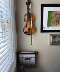 String Swing CC01V-BW Hardwood Home & Studio Wall Mount Violin Hanger - Black Walnut 33 71Q5YVhBNUL