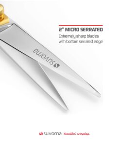 Suvorna Beard scissors for men | Mustache scissors for men | Beard trimming scissors | Grooming scissors men | Barber scissors, 5 inch hair scissors professional | Japanese steel hair cutting scissors Contemporary 15 71Q61J2ShJL