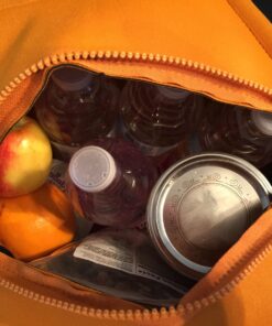 Artovida Artists Collective Lunch Purse | 11 x 15 x 6 Inches Large Reusable Insulated Lunch Tote with Inside Pocket - Design by Monika Strigel (Germany) Elephant - Bamboo Monika Strigel (Germany) - Boho Summer Elephant 35 71Q63d33esL