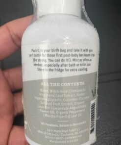 Earth Mama Herbal Perineal Spray | Safe for Pregnancy and Postpartum Recovery, Witch Hazel Natural Cooling Spray for After Birth Feminine Care Essentials, Benzocaine & Butane Free, 4-Fluid Ounce Unscented 4 Fl Oz (Pack of 1) 33 71Q7KxxvJ8L