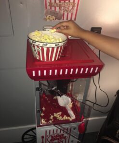 Alternative view of Nostalgia CCP399 Popcorn Cart 48-Inches Tall, 2.5-Ounce, Red Concession Cart