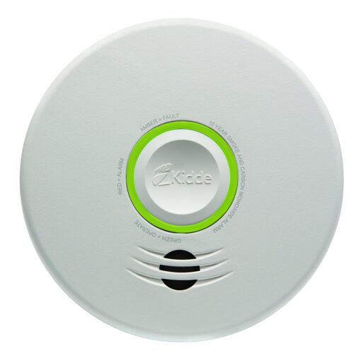 Kidde Wireless Hardwired Smoke Detector, 10-Year Battery Backup, Voice Alerts, Photoelectric Sensor Wire-Free Interconnect Combination Alarm