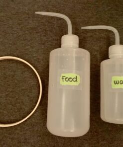 Mkono 2 Pack Watering Can, 250ML and 500ML Succulent Watering Bottle Plant Flower Squeeze Bottle Plastic Bend Mouth Safety Wash Bottle, Small and Medium, White 34 71Q8Z1MychL