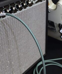 Kirlin Cable IWB-202PFGL-10/OL -10 feet- Straight to Right Angle 1/4-Inch Plug Premium Plus Instrument Cable, Olive Green Tweed Woven Jacket 10 feet 7 71QAYevynBL