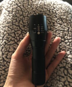 BINWO Flashlight 2pack 3000 Lumens, Tactical Flashlights Small Flashlight Powerful Waterproof Flashlights Pocket Flashlight Zoomable LED Flashlight with 5 Modes, Camping Accessories, Hiking Gear 2 Pcs 38 71QAaDXtfsL