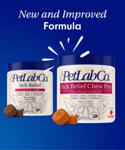 PetLab Co. Itch Relief Chew Pro for Dogs – Omega 3 for Dogs Itch Supplement - Packed with Beneficial Fatty Acids for Healthy Skin – Seasonal Allergies Support Single Pack 11 71QAo9lPk3L