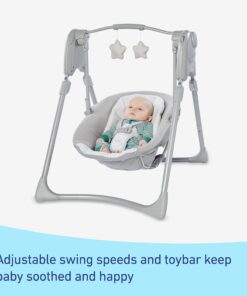 Graco® Slim Spaces™ Compact Baby Swing, Reign 15 71QBJVyDEWL