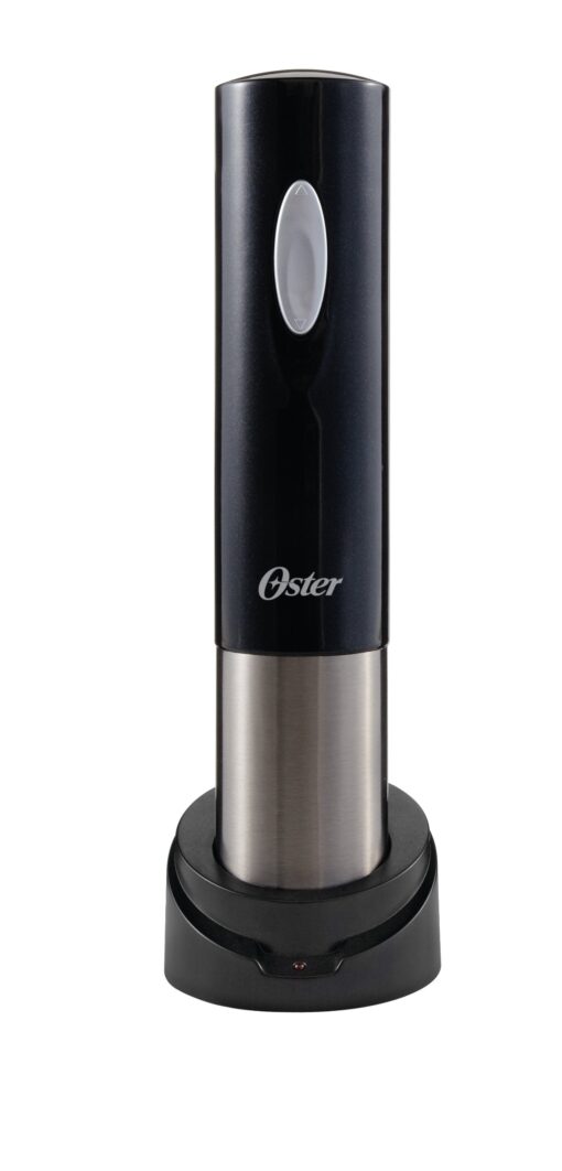 Oster FPSTBW8225 Electric Wine Opener, Tuxedo Black Metallic Black