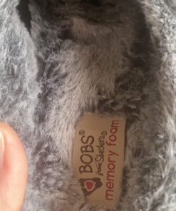 Skechers BOBS Women's Keepsakes - Ice Angel Slipper 7.5 Wide Black 24 71QCCkSA9rL