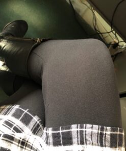 Soft Leggings for Women - High Waisted Tummy Control No See Through Workout Yoga Pants 1-black Small-Medium 28 71QD h nPcL