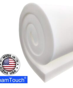 FoamTouch Upholstery Foam 2" x 24" x 72" High Density Cushion, white 2Inch x 24Inch x 72Inch 30 71QD hTXMDL