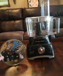 Hamilton Beach Food Processor & Vegetable Chopper for Slicing, Shredding, Mincing, and Puree, 8 Cup, Black 73 71QD6NiPjCL 2