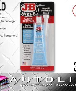 J-B Weld 31310 All-Purpose RTV Silicone Sealant and Adhesive - 3 oz. - Clear 3 Ounce 13 71QDDZAzdVL