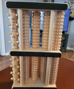 TheraFlow Foot Massager - Relaxation Gifts for Women, Mom, Runners, Men, Dad - Plantar Fasciitis Relief - Foot Roller for Foot Pain, Neuropathy, Heel Spur Pain, Stress Relief, Wooden Reflexology Tools Single Reflexology 24 71QDWyl0kCL