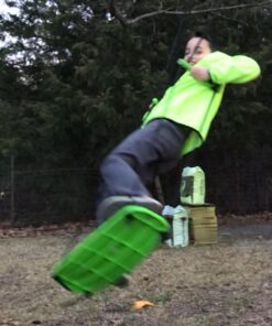 Swurfer Kick Stand Up Outdoor Surfing Tree Swing for Kids Up to 150 Lbs - Hang from Up to 10 Feet High - Includes 24"" SwingBoard, Rope & Handles Green 27 71QDzc59dQL 1