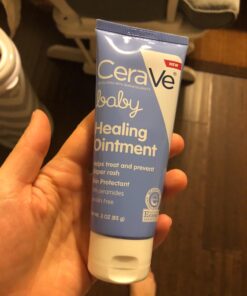 CeraVe Diaper Rash Cream | Baby Healing Ointment for Extra Dry, Cracked Skin | Diaper Cream with Ceramides & Vitamin E | Lanolin, Fragrance, Paraben, Dye, Phthalates & Sulfate Free | 3 Ounce 39 71QFVi9sVUL