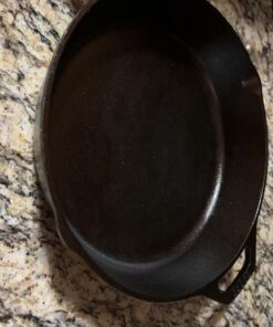 Lodge 10.25 Inch Cast Iron Pre-Seasoned Skillet – Signature Teardrop Handle - Use in the Oven, on the Stove, on the Grill, or Over a Campfire, Black 95 71QFtqG7SL