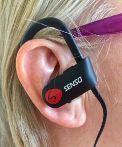 Senso Bluetooth Headphones, Best Wireless Sports Earbuds w/Mic IPX7 Waterproof HD Stereo Sweatproof Earphones for Gym Running Workout Noise Cancelling Earphones Earbuds Noise Cancelling Headsets 45 71QG5i8qnKL